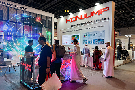 KONJUMP Dazzles at Dubai BIG5, Ushering in a New Epoch for Building Media Displays!